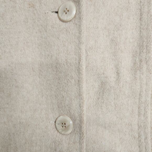 Winter Time by Hermon Kay Tan Wool Button Front Pocket Pea Coat Women's Size 10 - Picture 5 of 9
